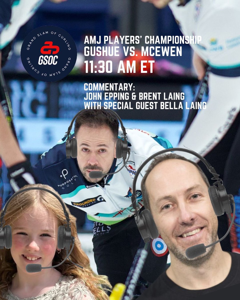 Skipper is throwing the headset back on today at 11:30 AM/ET! Check out Gushue VS McEwen on HomeTeam Live!