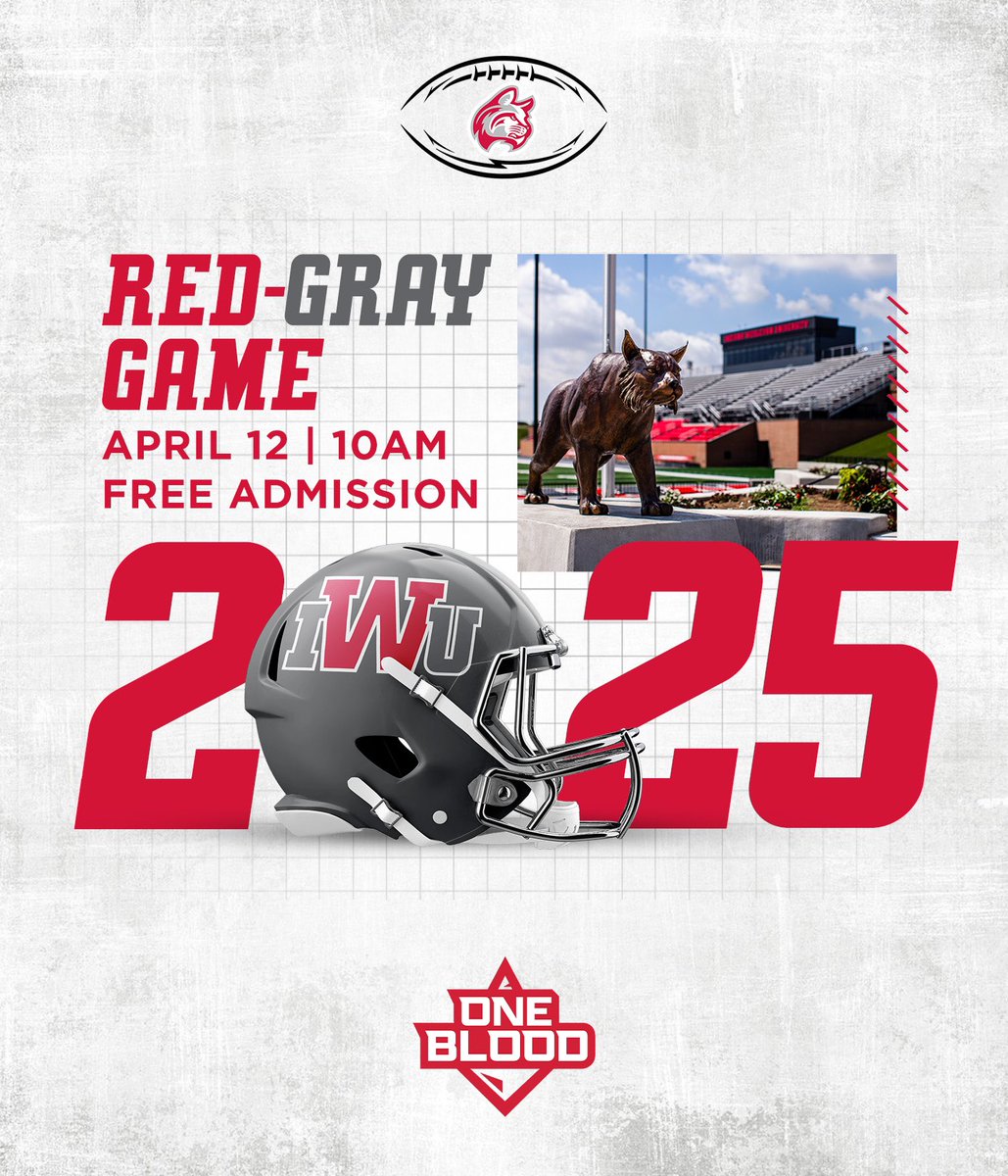 Get your first look at the 2025 Wildcats at 10AM this Saturday at our Red-Gray Spring Game! 🏈

Admission is FREE! 

#BothAnd | #OneBlood