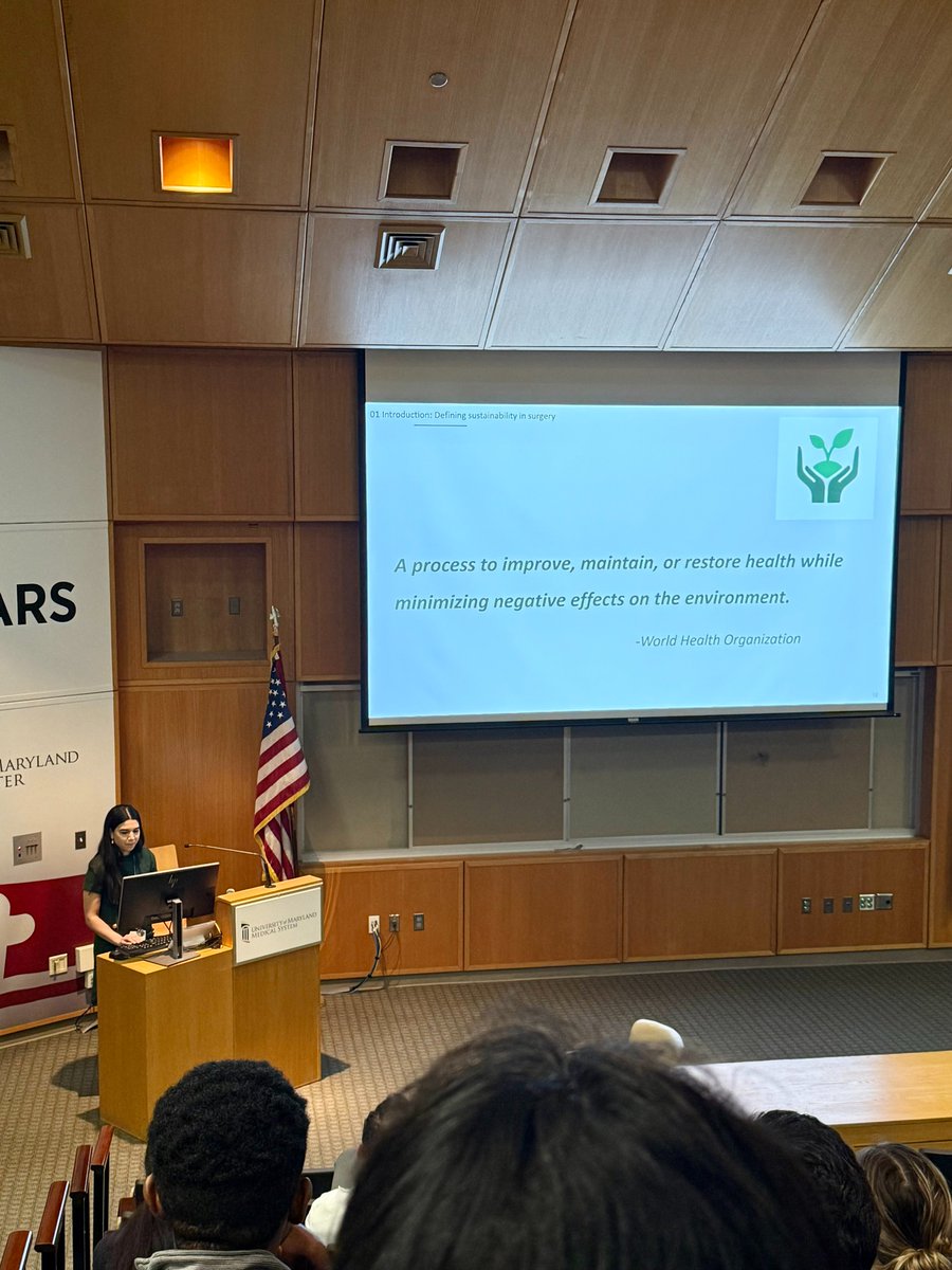 Department of Surgery, University of Maryland (@marylandsurg) on Twitter photo Thank you to Dr. <a href="/TaraTalaie/">Tara Talaie</a> for her Grand Rounds presentation on "Greening the OR: Sustainability in Surgical Practice"! #Surgery #Maryland #CarbonFootprint #Sustainability Thank you to Dr. <a href="/TaraTalaie/">Tara Talaie</a> for her Grand Rounds presentation on "Greening the OR: Sustainability in Surgical Practice"! #Surgery #Maryland #CarbonFootprint #Sustainability
