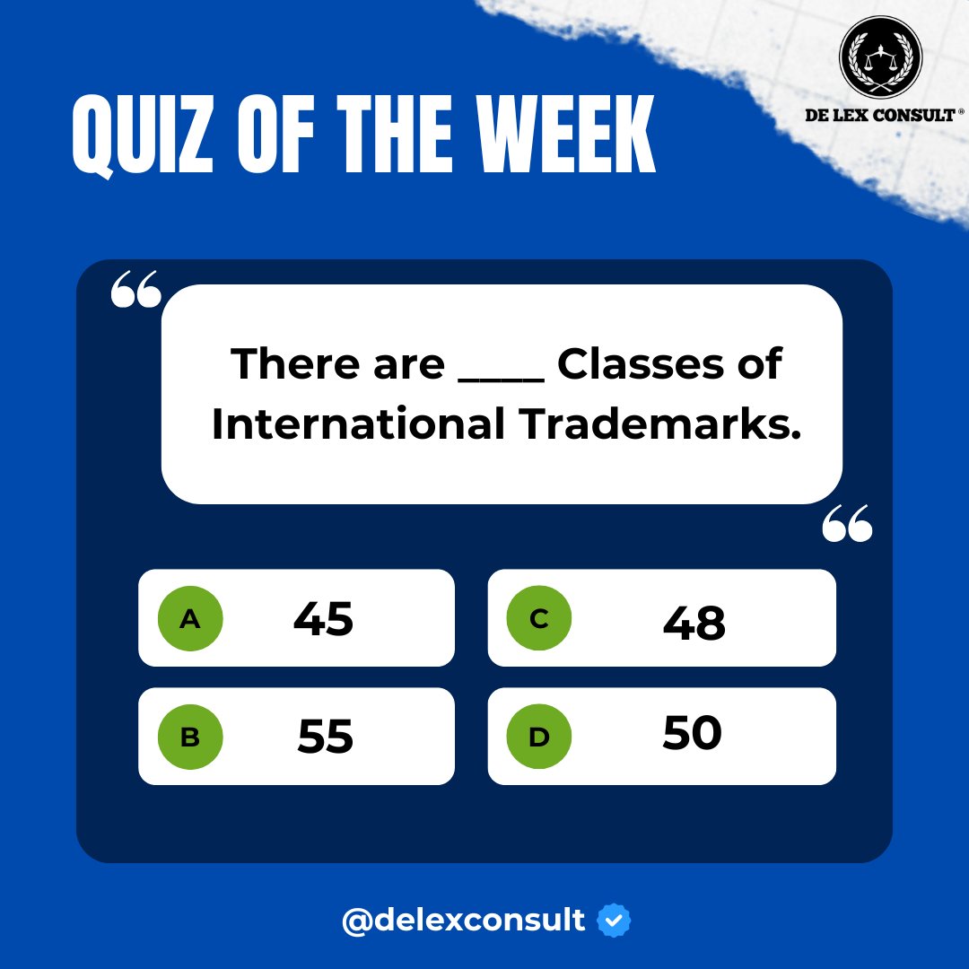 delexconsult's tweet photo. Test your knowledge of Trademarks. https://t.co/9P1VAuIr7c