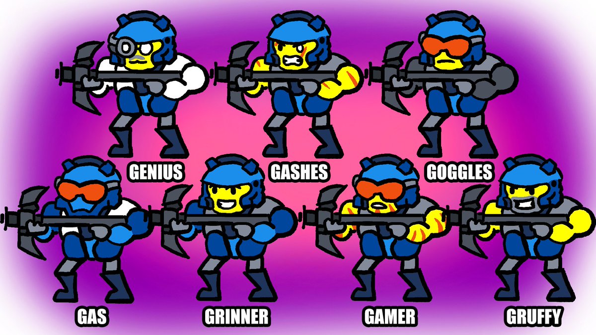 kenton_ls's tweet photo. Sprites from Ludum Dare 57. 
I made "Power Mining" (LEGO reference) with Depths as the theme in 48 hours!  
#spriteart #art #illustration #gamedev #indie #ludumdare #ld57 #LEGO https://t.co/tba6XwWrwf