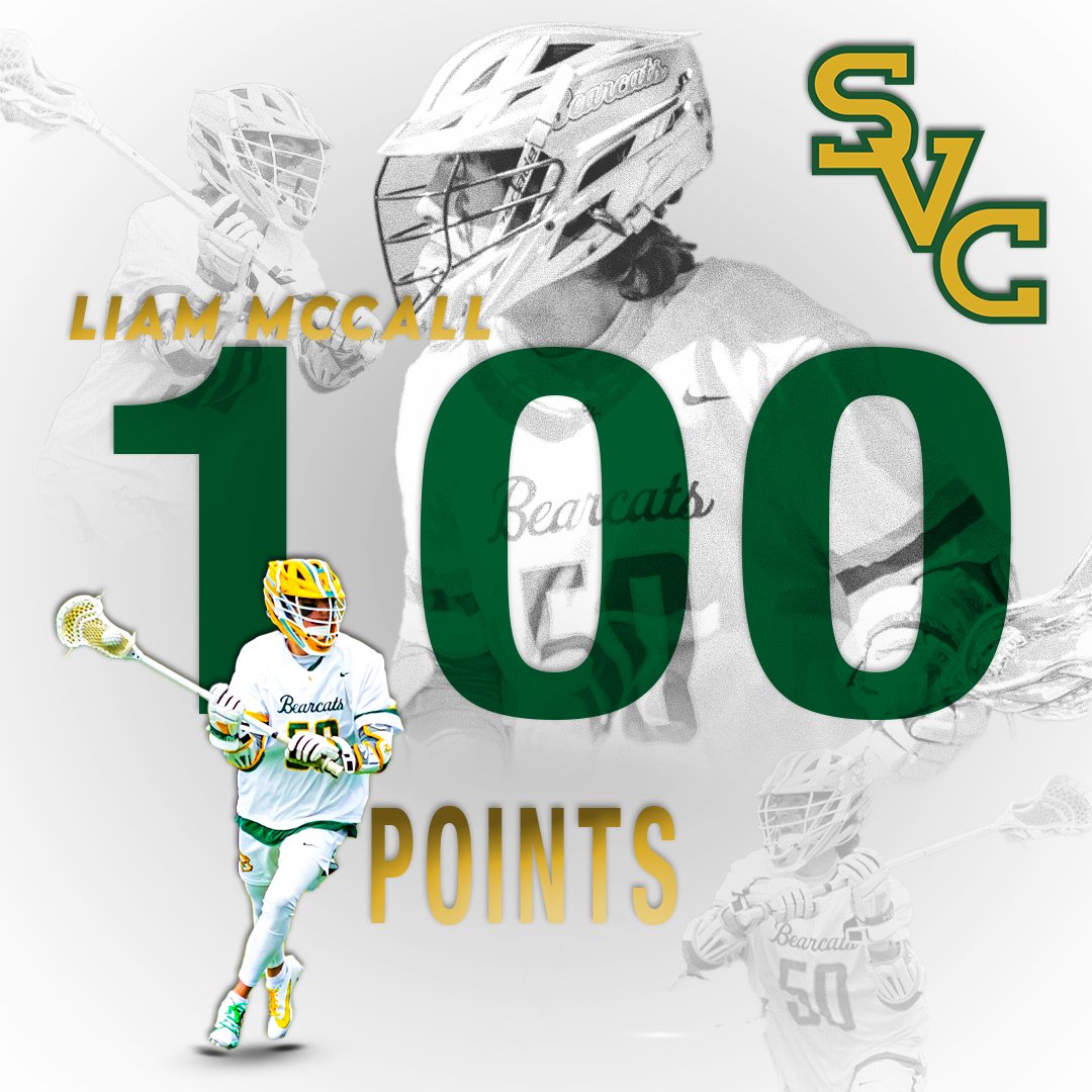 SVC_Bearcats's tweet image. Congratulations to Liam McCall for scoring his 100th point against Westminster last night! 🥍
@SVC_MLAX