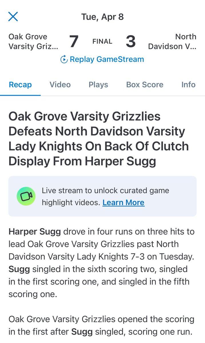 Harper_Sugg2028's tweet photo. What a season it has been so far! Starting to hit our stride and it feels good! Next up is Ledford on Friday! #LetsGoOG! @Cardinalsphelix @SoftballDown @ExtraInningSB @NC_MaxPreps @LineDsoftball @SportsTalk336 @CoastRecruits @fastpitchwatch https://t.co/FYma2yC5rS