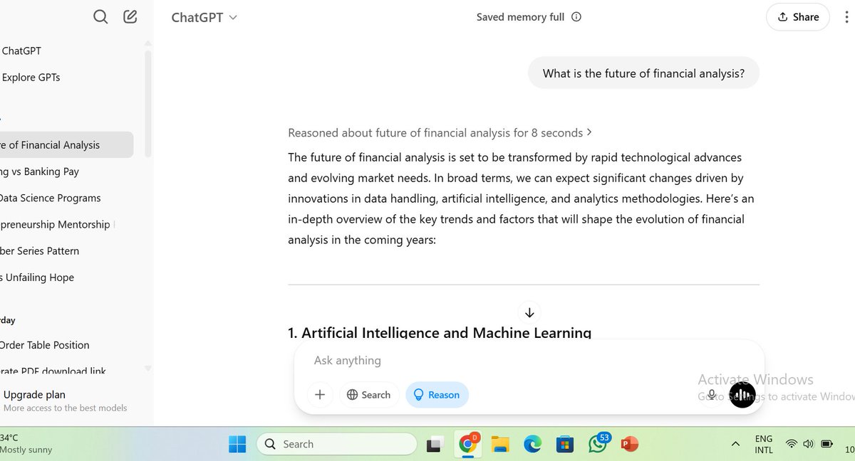 ALX AI Starter kit. Today the project focused on exploring the deep reasoning feature of chat gpt