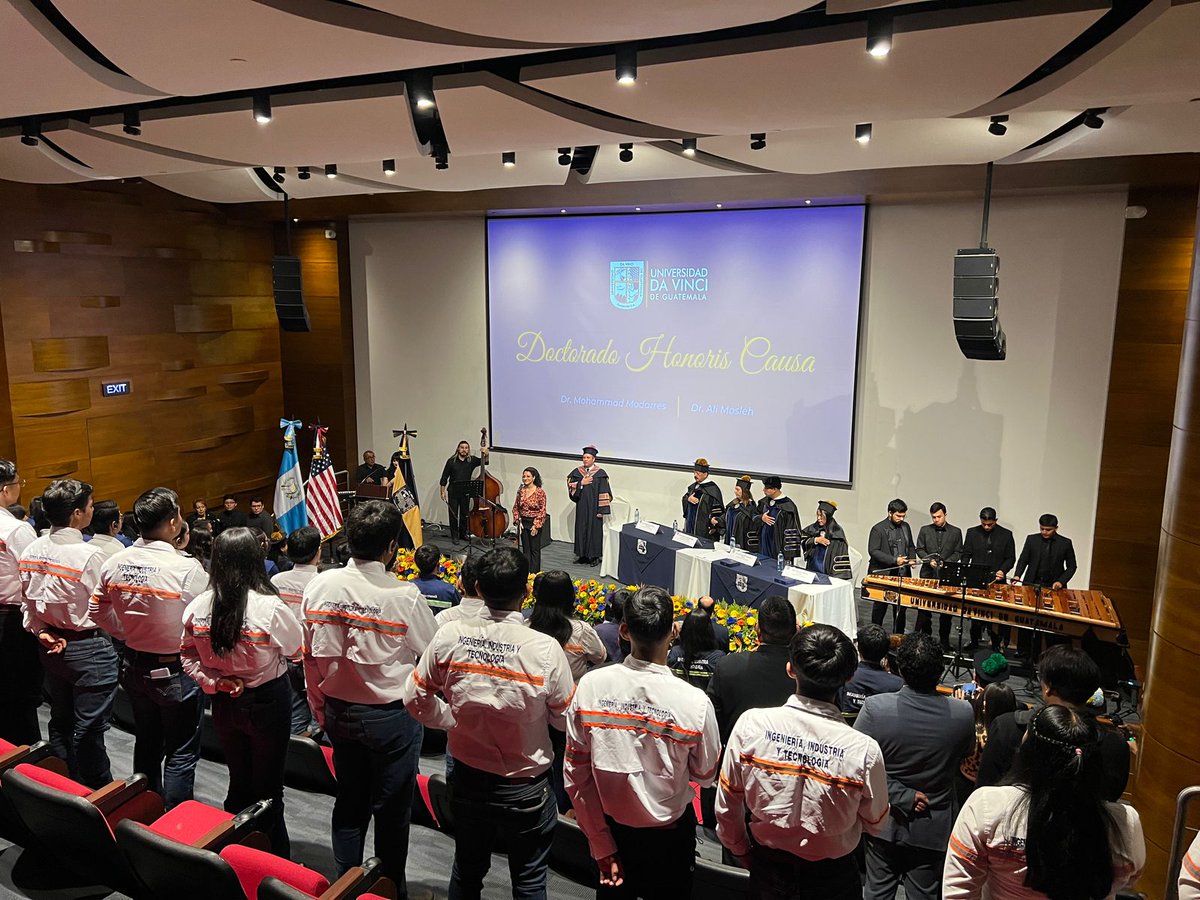 La Universidad Da Vinci de Guatemala confiere el Doctorado Honoris Causa a los distinguidos académicos Dr. Mohammad Modarres y Dr. Ali Mosleh, en reconocimiento a sus extraordinarias contribuciones en Ingeniería. El Rector Dr. Cyrano Ruiz resalta su legado científico y ético.