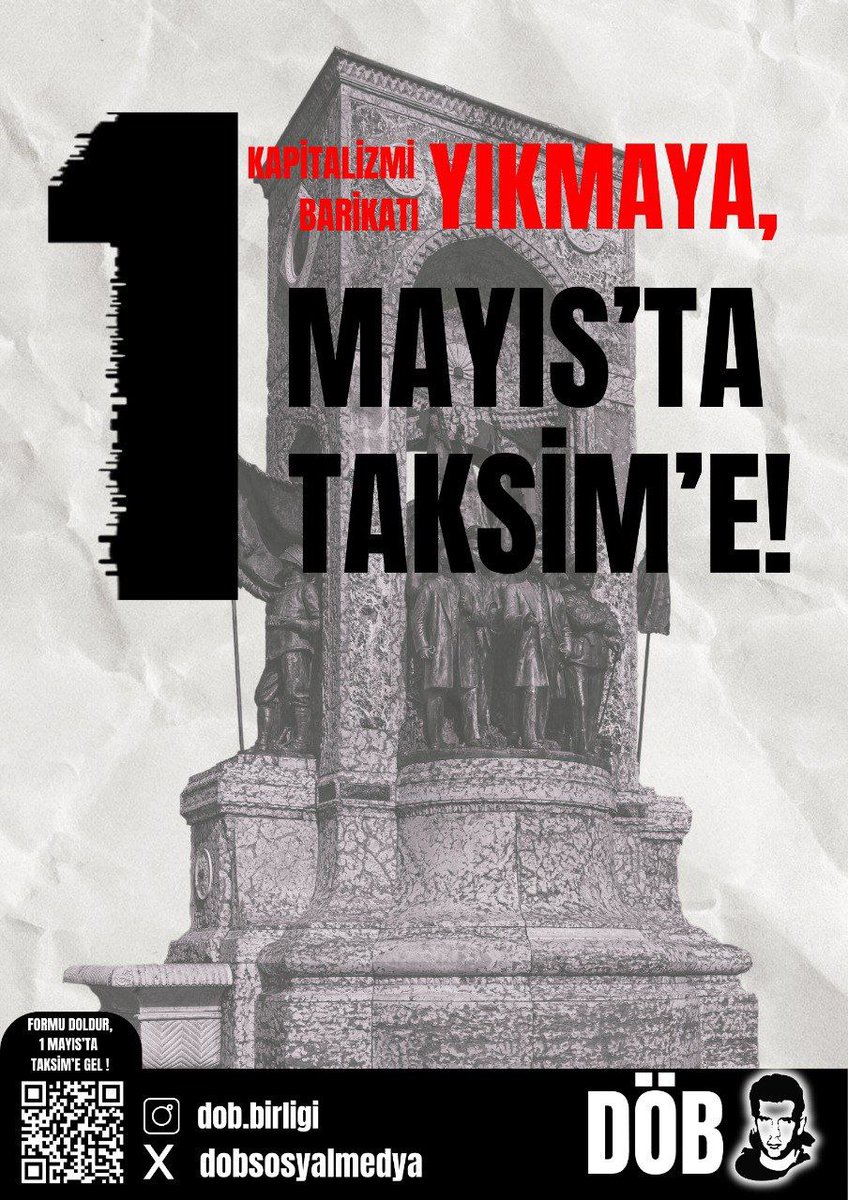 Kapitalizmi Barikatı Yıkmaya 1 Mayıs'ta Taksim'e!
#1MayıstaTaksime