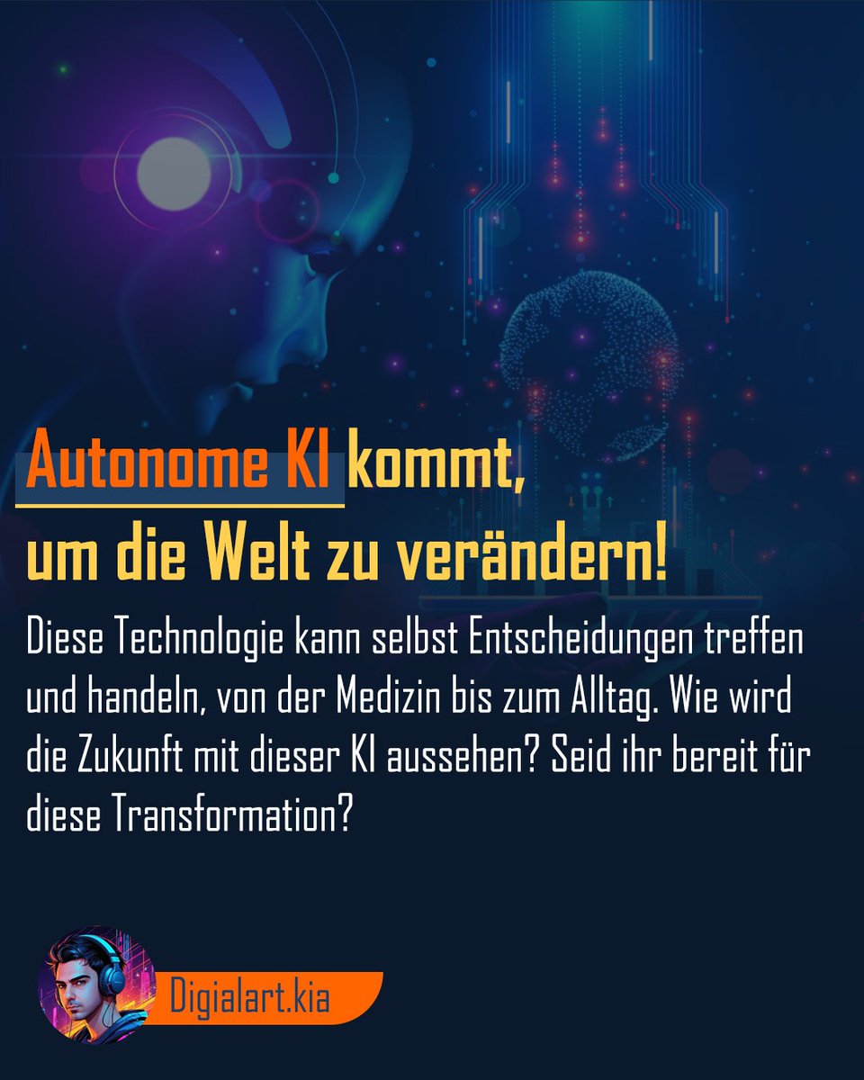 Was ist autonome KI? Eine coole Technologie, die selbst denkt, entscheidet und handelt! Vom autonomen Fahren bis zu präzisen Operationen – sie wird alles verändern. Findet ihr diese Zukunft spannend oder gruselig?
#KI #Technologie #Zukunft #Innovation