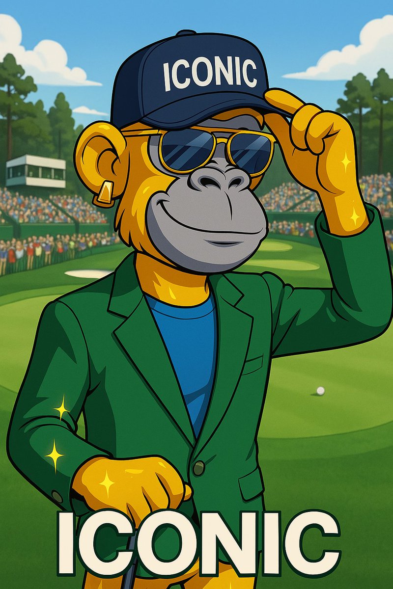 IconicApes_NFT's tweet photo. Feelin’ that Masters swagger today! 

And why wouldn’t we?

It’s only the most ICONIC sporting event of the year.

Do you watch the Masters? 

#IconicApeClub #iDAO #GreenJacketSeason #MastersVibes https://t.co/1xPnXnf95u