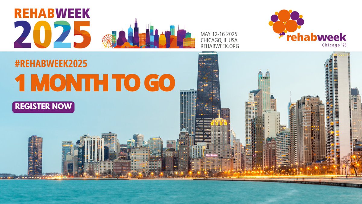 RehabWeek (@rehabweekorg) on Twitter photo 🎉Only 1 month to go until #RehabWeek2025! Get ready for an action-packed week of cutting-edge science, hands-on workshops, and global connections. Chicago is waiting—are you coming?
đź”—bit.ly/4hzk1IR
<a href="/ICORR_2025/">ICORR 2025</a> <a href="/IFESS_org/">Int’l Functional Electrical Stimulation Society</a> <a href="/ISVRSociety/">ISVRSociety</a> <a href="/ACRMtweets/">ACRM</a> <a href="/MiNT_hobbs/">The MiNT Academy: Masterclass in Neurotechnology</a> <a href="/RESNAorg/">RESNA</a> 🎉Only 1 month to go until #RehabWeek2025! Get ready for an action-packed week of cutting-edge science, hands-on workshops, and global connections. Chicago is waiting—are you coming?
đź”—bit.ly/4hzk1IR
<a href="/ICORR_2025/">ICORR 2025</a> <a href="/IFESS_org/">Int’l Functional Electrical Stimulation Society</a> <a href="/ISVRSociety/">ISVRSociety</a> <a href="/ACRMtweets/">ACRM</a> <a href="/MiNT_hobbs/">The MiNT Academy: Masterclass in Neurotechnology</a> <a href="/RESNAorg/">RESNA</a>
