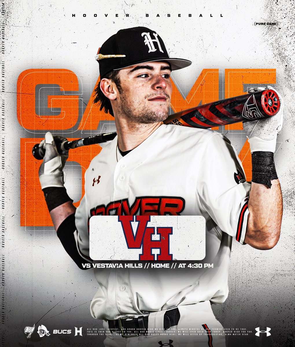 hoover_baseball's tweet photo. Hoover vs Vestavia gametime change. Game will now be played at 4:30 due to threat of incoming severe weather. See you a little earlier today!! https://t.co/UU56qrKJbn
