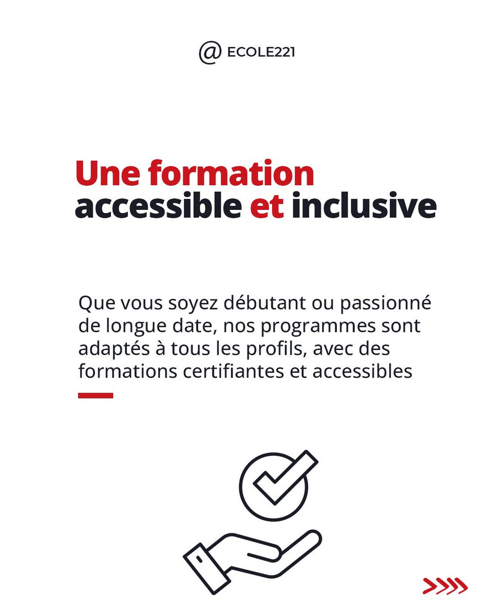 221Ecole's tweet image. 💻📌 Pas juste une école. Une expérience qui transforme votre avenir. Pourquoi choisir École 221 ? Swipez !

#OpportunitéÉducative #marketingdigital #Formation #Licence #Ecole221 #Design #DevelopementWeb #codage #marketingdigital #EcoleInformatique #EcoleDakar