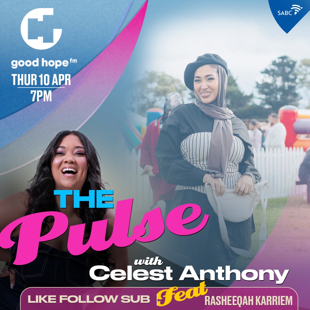 GoodHopeFM's tweet photo. Coming up on #ThePulse
@celest_anthony chats with the one and only @rasheeqah_karriem on #LikeFollowSubscribe π₯
Tune in for the inside scoop, laughs, and more..
#CapeTownsOriginal https://t.co/jl4II32DdI