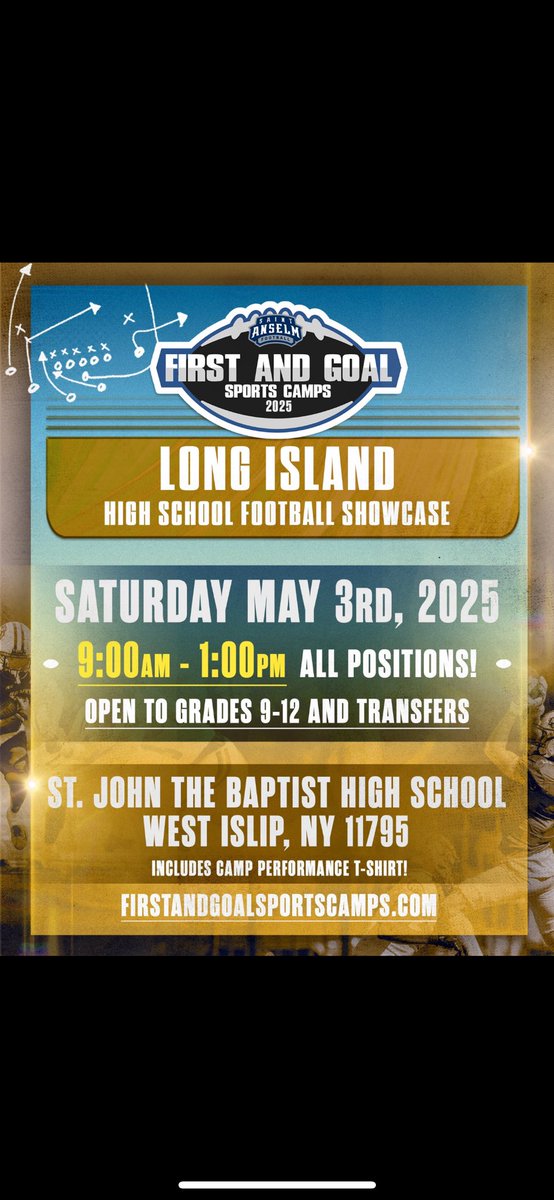 MichaelShe76901's tweet image. Looking forward to attending these camps.   And Center Moriches football schedule. Let’s go CMO🏈

@LIEliteFootball @LIBLITZ @CoachBraine @CoachTimAsbell @CoachMillheiser