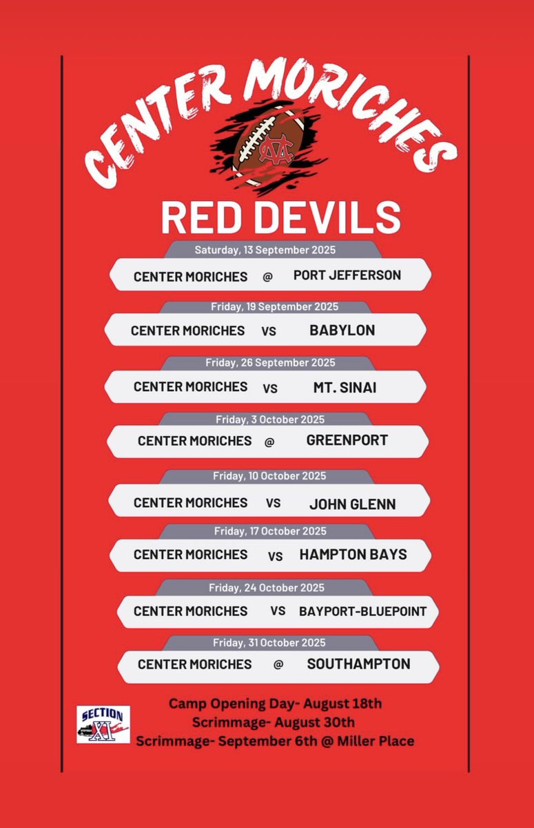 MichaelShe76901's tweet image. Looking forward to attending these camps.   And Center Moriches football schedule. Let’s go CMO🏈

@LIEliteFootball @LIBLITZ @CoachBraine @CoachTimAsbell @CoachMillheiser