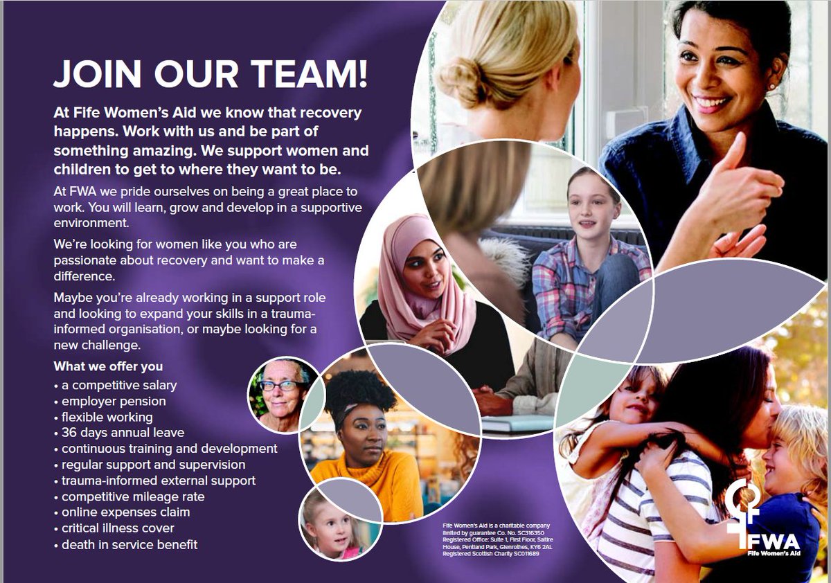Would you like to join our team of staff who are passionate about recovery from domestic abuse? Please visit fifewomensaid.org.uk/about-fwa/vaca… for information about opportunities.

Join us for an online information session to find out more.

We look forward to meeting you!