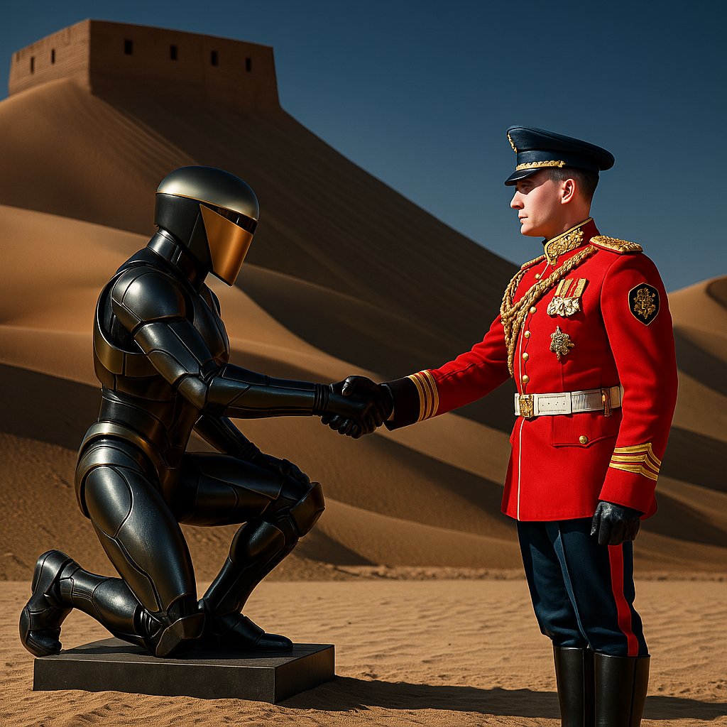 shakal2020's tweet image. When man shakes hands with his creation, it’s not the end.
... it’s the silent beginning of something greater. 
#Docshakal 
#FutureIsNow #Humanity #Robotics