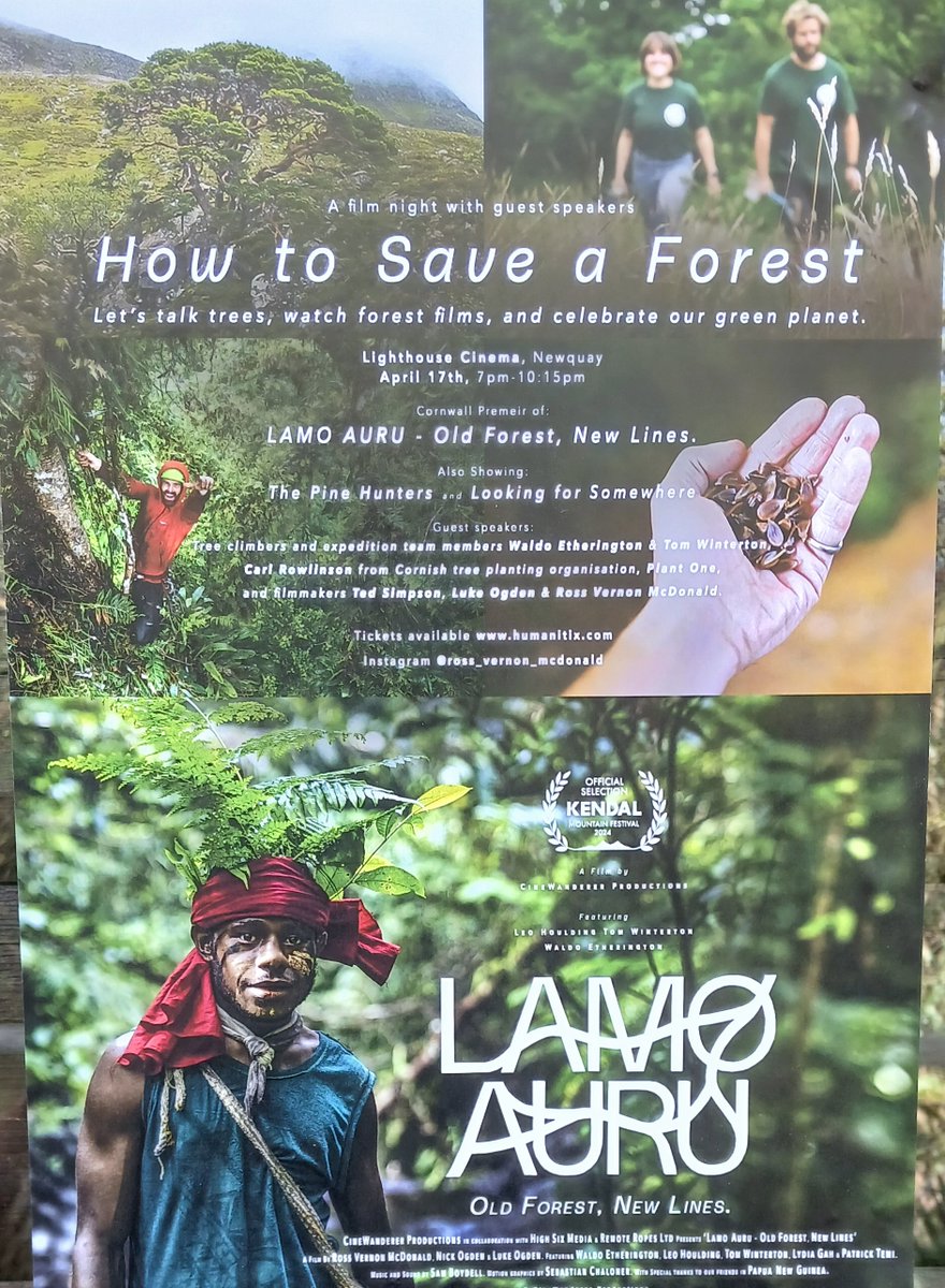 Please take a look at this event on Thursday 17th April 2025 at the Lighthouse Cinema in Newquay

Enjoy a selection of motivating forest themed films followed by filmmaker Q&amp;A sessions.

cornwall365.com/events/how-to-…

#trees
