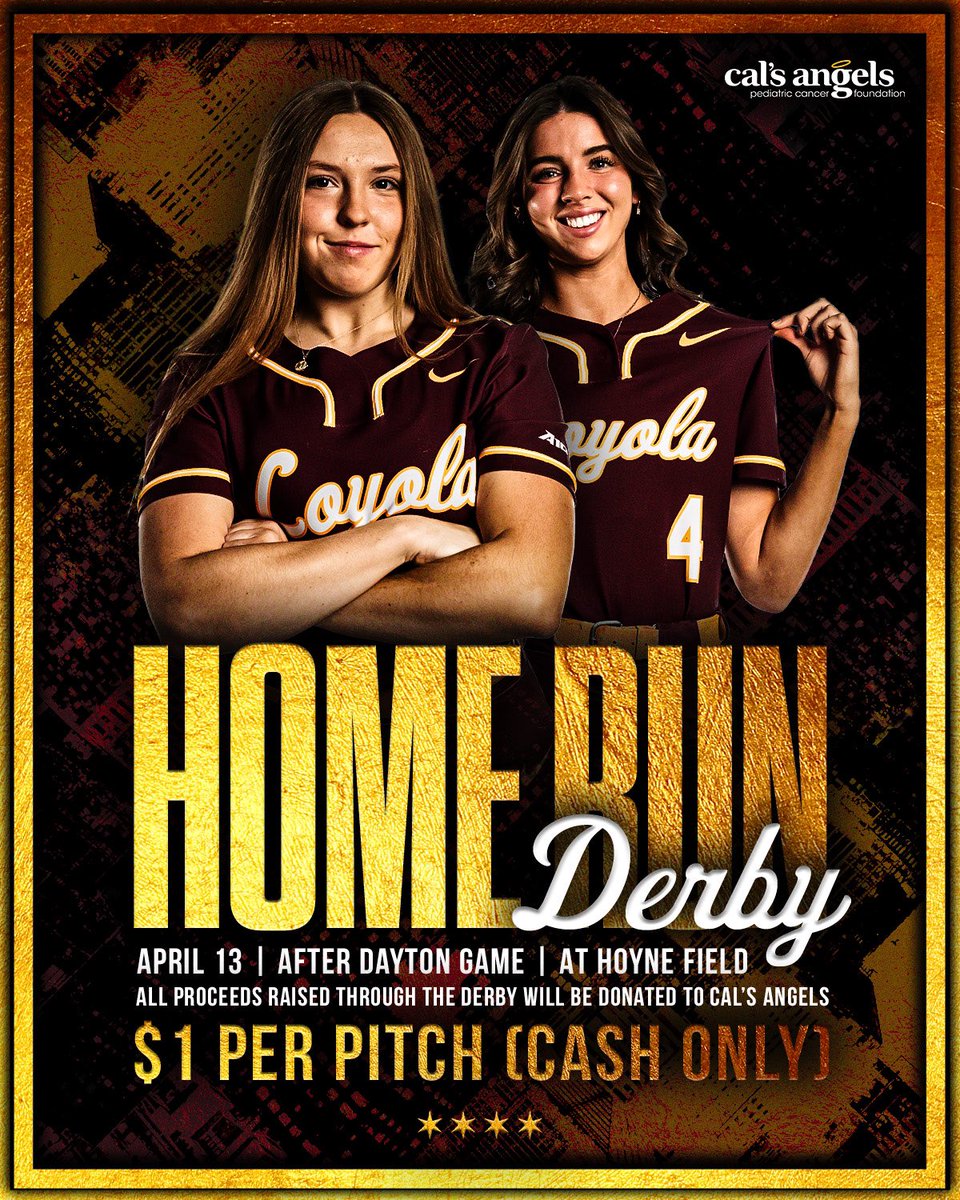 Join us for the 𝓗𝓸𝓶𝓮 𝓡𝓾𝓷 𝓓𝓮𝓻𝓫𝔂 this Sunday and support Cal’s Angels! 🐺🥎