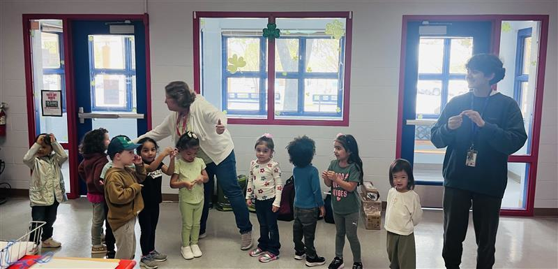 The office got a dose of pure cuteness! Our Pre-K 3 students treated us to a delightful performance. #PreK3 #TinyTalents #SweetSurprise