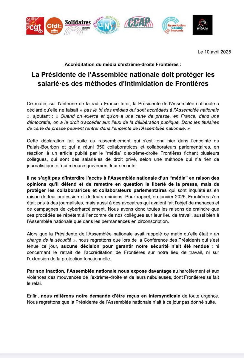 Solidaires Assemblée tweet media