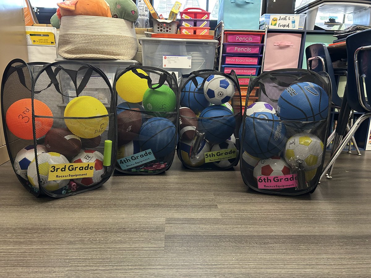 Student Council raised money this winter and decided to buy NEW grade level recess equipment⚽️🏀🏈🏐 for <a href="/MSTMAGNET/">MST Magnet School</a> I love seeing these young school leaders making thoughtful decisions #RISDBeTheOne