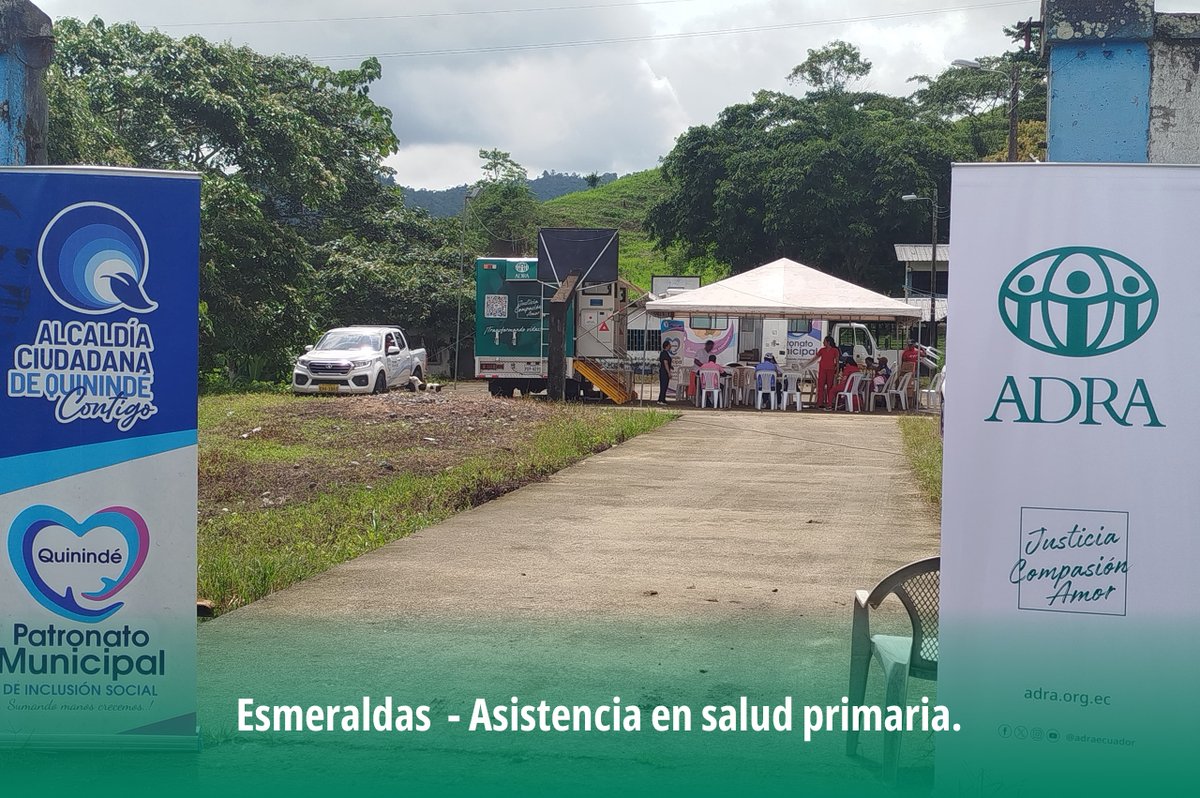 🩺💚 Respuesta inmediata ante la emergencia en Esmeraldas

Frente al derrame de petróleo que ha afectado a cientos de familias en la provincia de #Esmeraldas, el equipo de #ADRAEcuador activó su respuesta humanitaria, brindando atención en salud primaria y apoyo psicológico en