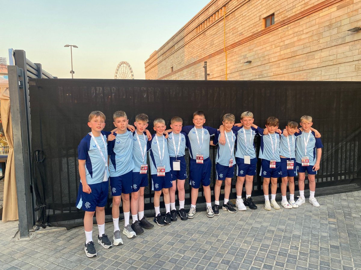 🇦🇪💙 Good luck to our Rangers Soccer Academy U12s who are representing the club at the MINA Cup 2025 in Dubai! 

⚽ A fantastic opportunity to compete on the international stage against top opposition from around the world!