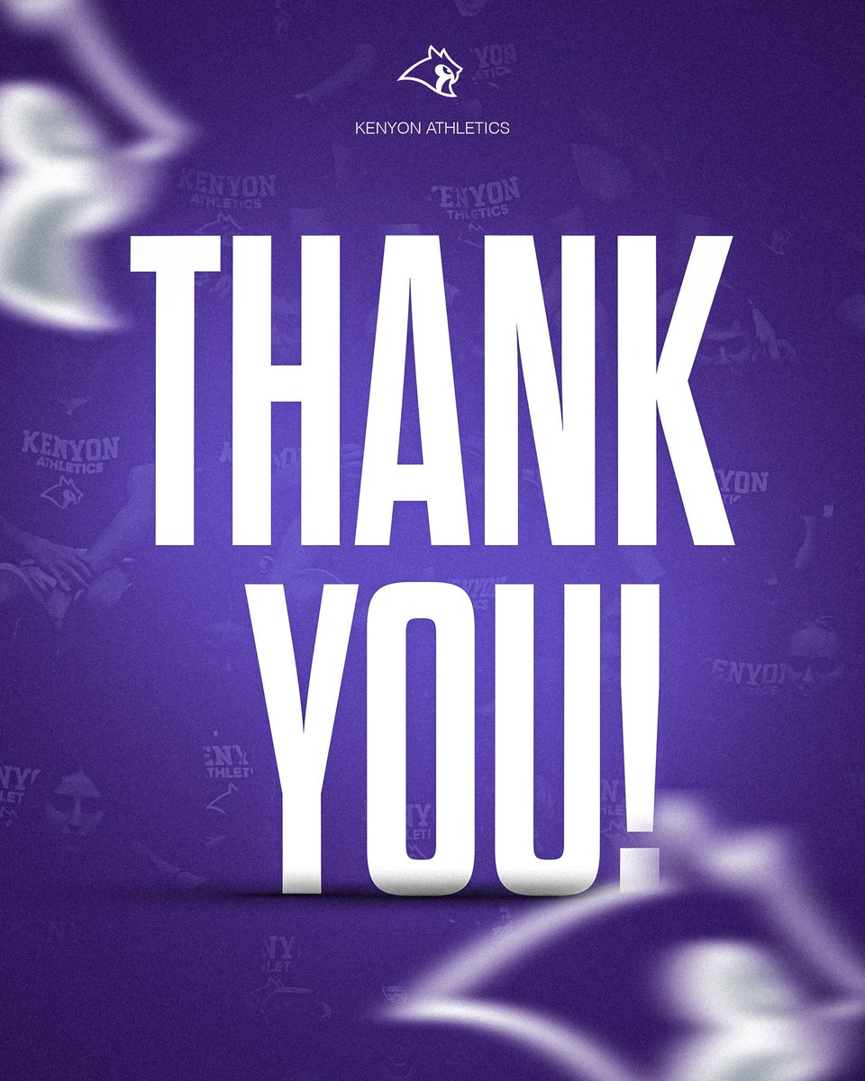 From all of us at Kenyon Athletics, thank you for your incredible support during the Kenyon Together campaign! 🦉

#GoOwls | #KenyonTogether2025