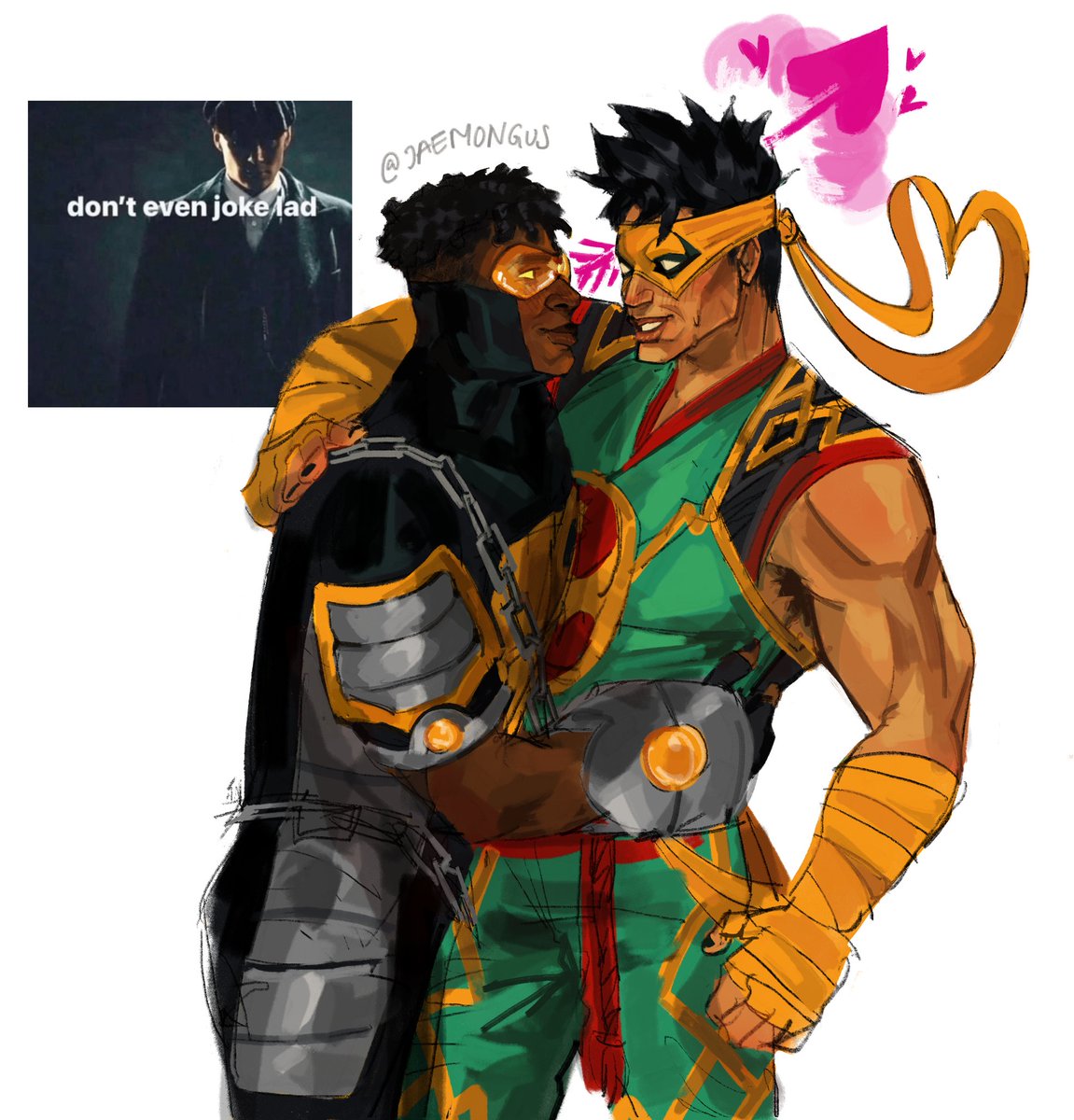 jaemongus's tweet photo. is their ship name,,,powerfist...????? #powerman #ironfist https://t.co/MCefHIPu9C