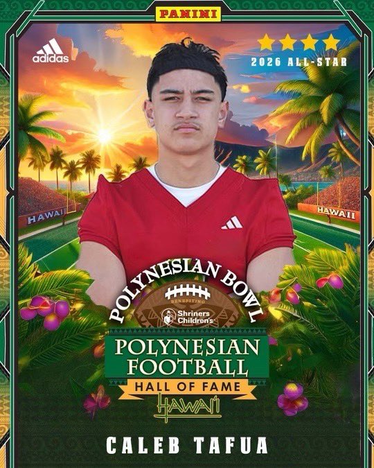 The Polynesian Bowl added another big-time player to the '26 roster when Torrance (Calif.) Bishop Montgomery TE and Texas A&amp;M commit Caleb Tafua announced his commitment to this years game 247sports.com/article/texas-…