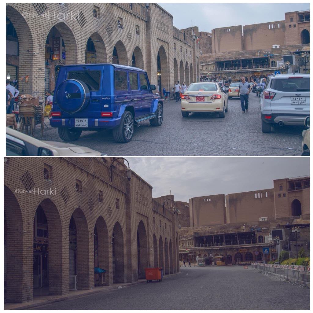 Erbil_life's tweet photo. Capital city in two different times _ Covid-19 

#Kurdistan #kurd #Erbil #erbillife https://t.co/8yg6SMBkoR