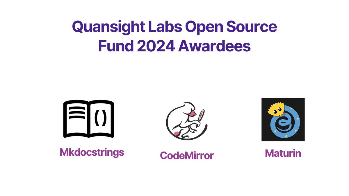 quansightai's tweet image. Introducing: ✨Labs Open Source Fund ✨

An annual small fund to support key volunteer-driven OSS projects and communities aligned with the Labs’ mission, nominated and selected entirely by Quansight Labs staff members.

This year, we&apos;re glad to sponsor $15,000, equally shared…