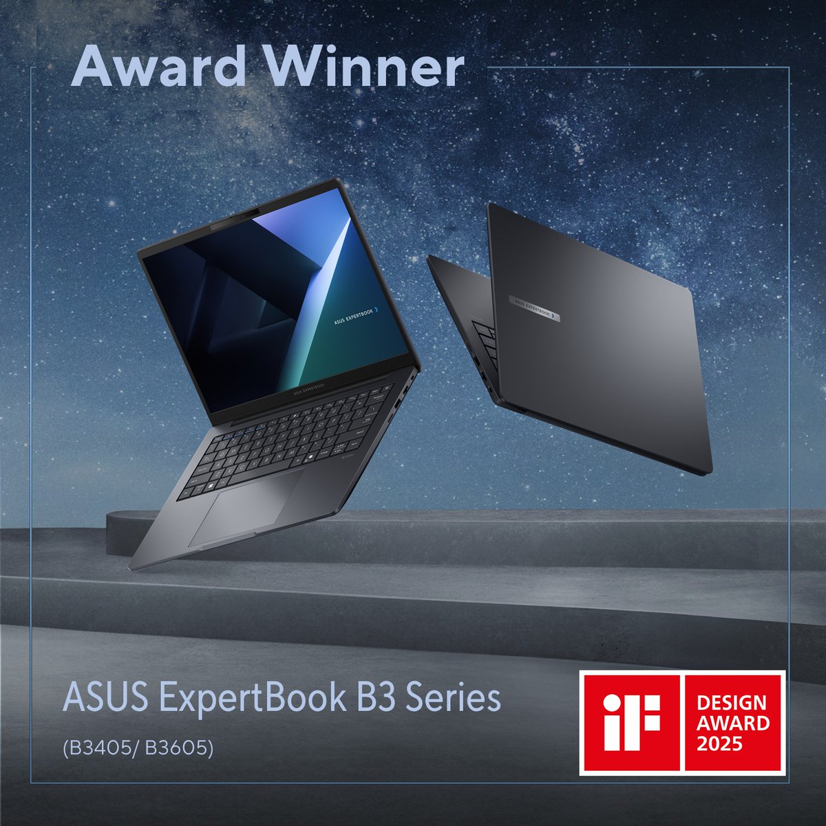 ASUS's tweet photo. ASUS Expert Series continues to bring innovative, well-designed products to working professionals and wins 3 iF Design Awards in 2025!
👑 ExpertBook B3 and P1: https://t.co/ajgWDZ597c
👑 ExpertCenter P400: https://t.co/8uFCHlcgiX
#ASUS #ExpertBook #ExpertCenter #iFDesign https://t.co/Yko8NymC9W