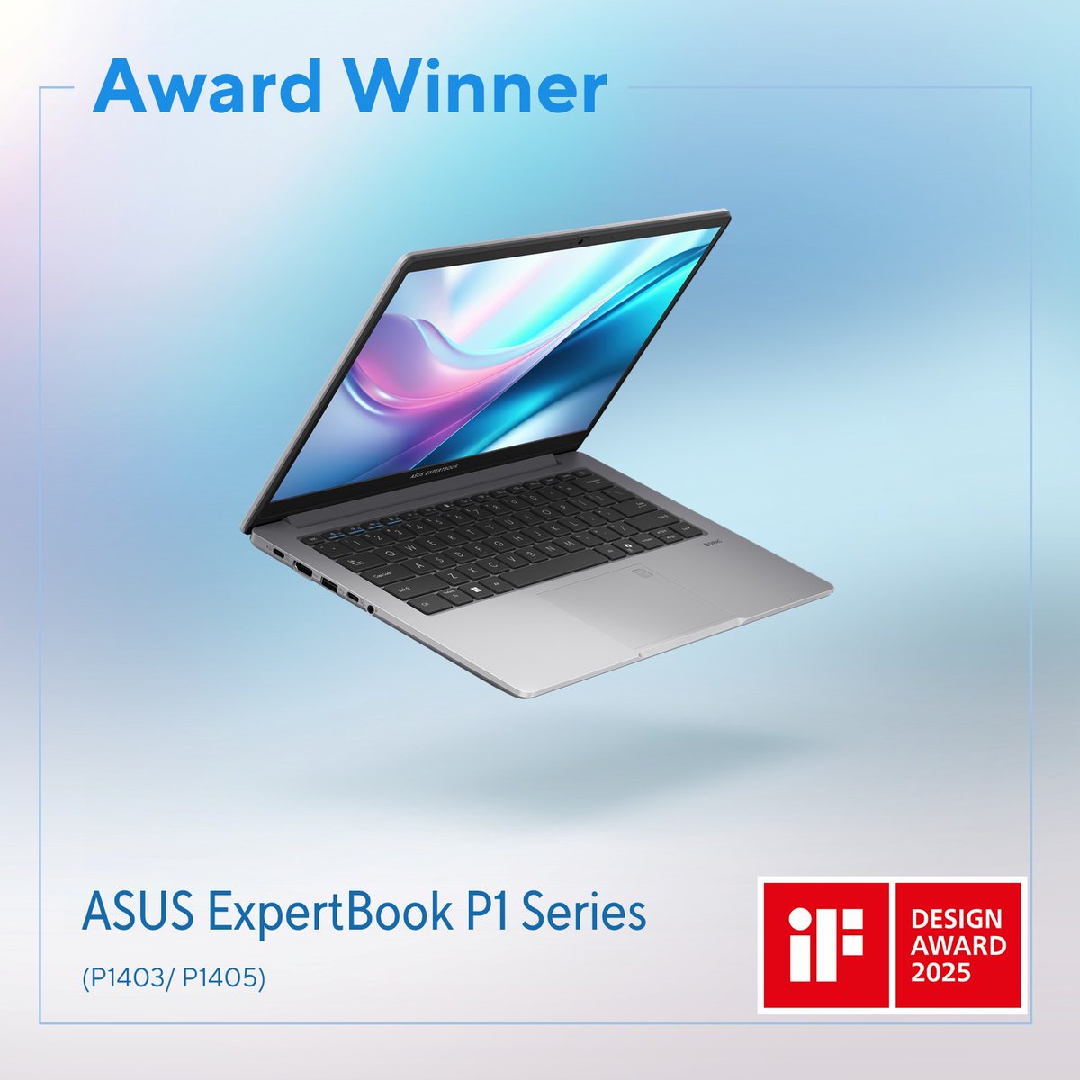 ASUS's tweet photo. ASUS Expert Series continues to bring innovative, well-designed products to working professionals and wins 3 iF Design Awards in 2025!
👑 ExpertBook B3 and P1: https://t.co/ajgWDZ597c
👑 ExpertCenter P400: https://t.co/8uFCHlcgiX
#ASUS #ExpertBook #ExpertCenter #iFDesign https://t.co/Yko8NymC9W