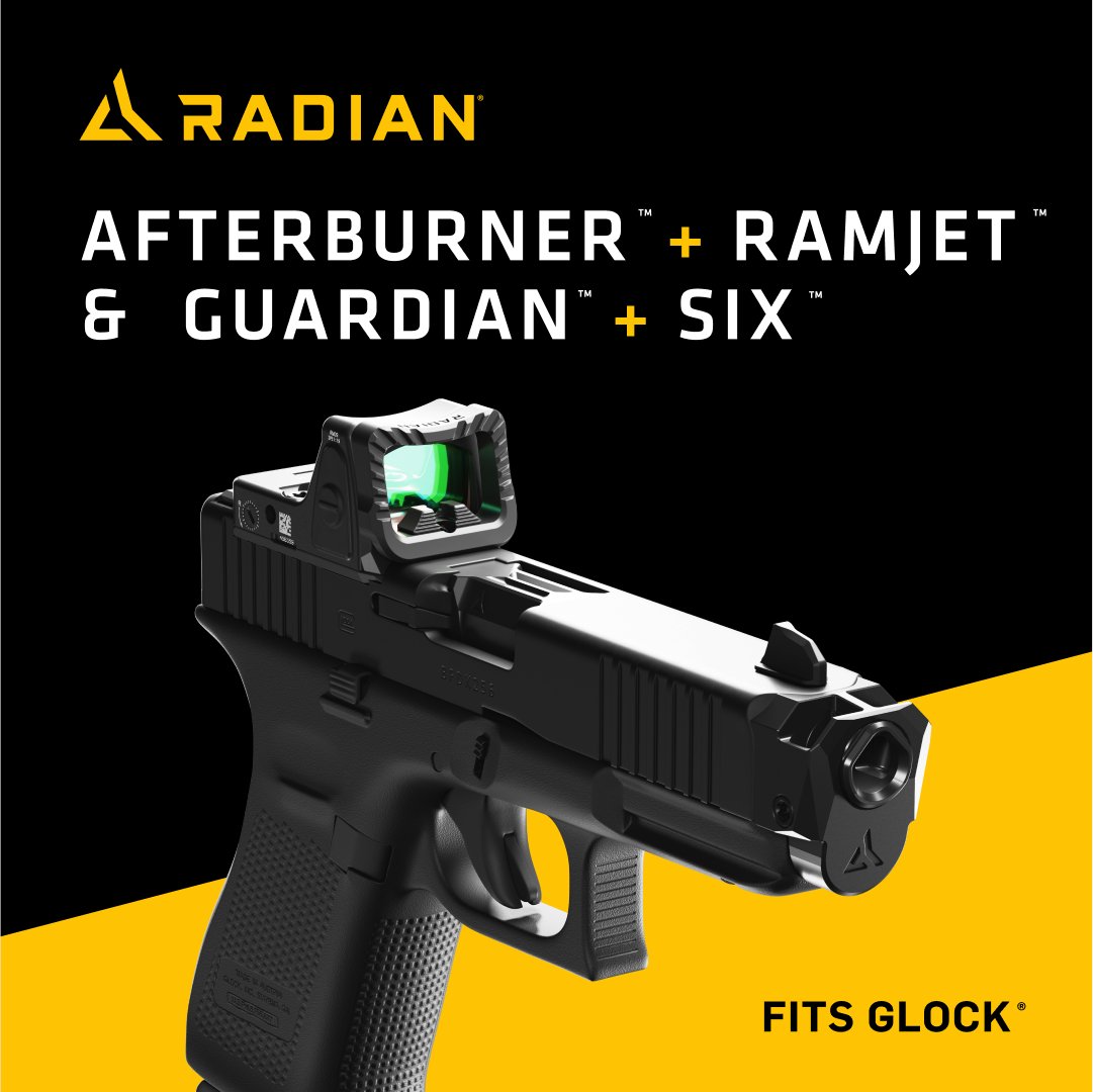 Precision Perfected: Radian Weapons 🔥🔧

This month’s Brand of the Month spotlight is on <a href="/radianweapons/">Radian Weapons</a> —and it doesn’t get cleaner than this. Providing next-level performance and sleek design upgrades for your Glock setup. 💪

⚙️ Afterburner™ + Ramjet™ – Reduce recoil and