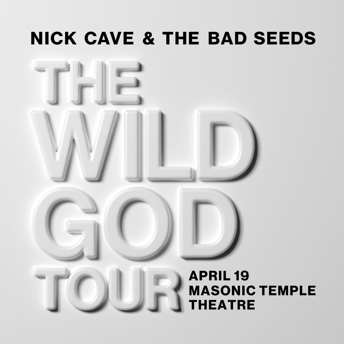 🚨 SPECIAL OFFER 🚨

For a limited time, pick up 2-for-1 tickets to @NickCave &amp; The Bad Seeds at @MasonicDET on Sat. Apr 19. Offer valid now until Sat. Apr 19 at 10am.

🎫: buff.ly/ybFIDRm