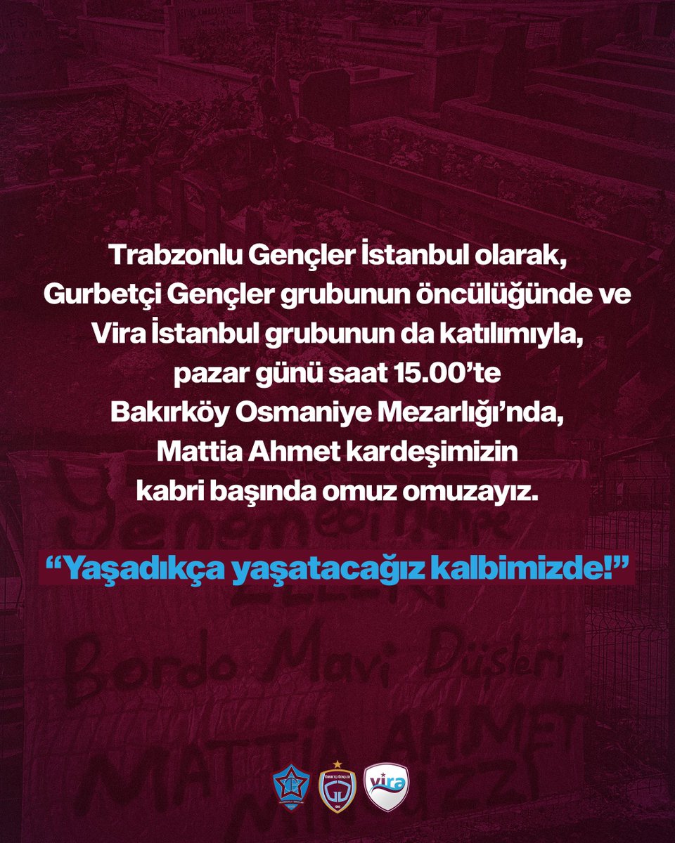 TG İstanbul (@tg_istanbul) on Twitter photo “Yaşadıkça yaşatacağız kalbimizde!”
<a href="/GurbetciGencler/">Gurbetçi Gençler</a> <a href="/Viraistanbul/">Vira İstanbul</a>
#MattiaAhmetMinguzzi “Yaşadıkça yaşatacağız kalbimizde!”
<a href="/GurbetciGencler/">Gurbetçi Gençler</a> <a href="/Viraistanbul/">Vira İstanbul</a>
#MattiaAhmetMinguzzi