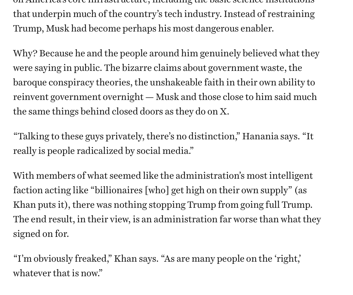 RichardHanania's tweet photo. Vox on me regretting my Trump vote. I thought that the Tech Right would be a balance to the stupidity of MAGA, but Musk is just as bad, and relatively powerless on tariffs, where he could do good. I made my case for Trump based on growth, and instead we're getting Maoism. https://t.co/x5qjcMmhZM