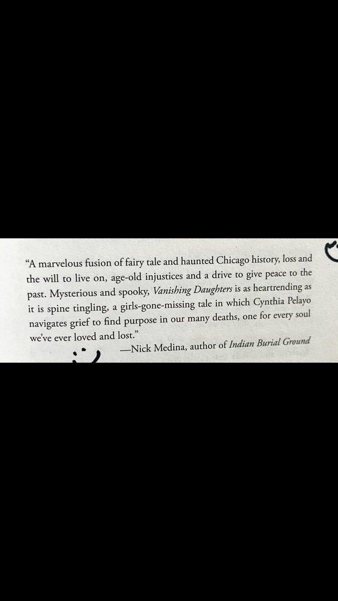 MedinaNick's tweet image. Honored to be mentioned among authors I admire. Thanks, @chicagotribune.
Excerpt from the feature piece on @cinapelayo and her new book, VANISHING DAUGHTERS. Read the full article here: chicagotribune.com/2025/04/08/cyn…
#NewBook #BookTwitter #booktwt #horror #writerscommunity #writers