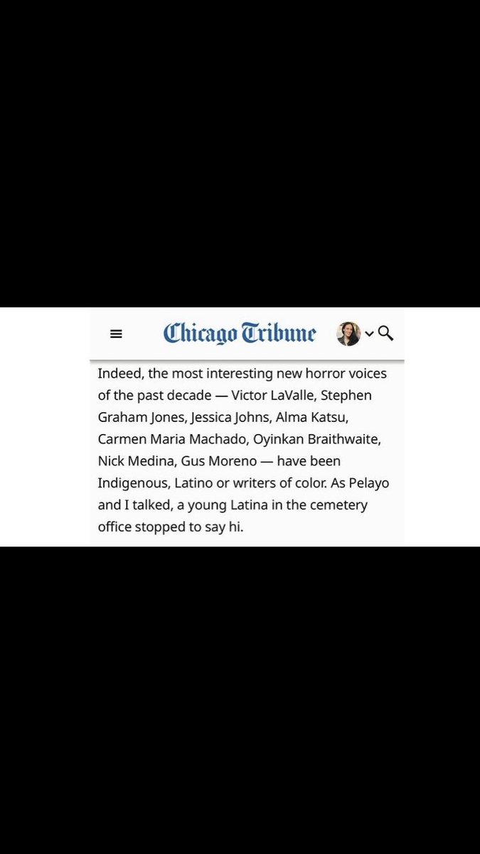 MedinaNick's tweet image. Honored to be mentioned among authors I admire. Thanks, @chicagotribune.
Excerpt from the feature piece on @cinapelayo and her new book, VANISHING DAUGHTERS. Read the full article here: chicagotribune.com/2025/04/08/cyn…
#NewBook #BookTwitter #booktwt #horror #writerscommunity #writers