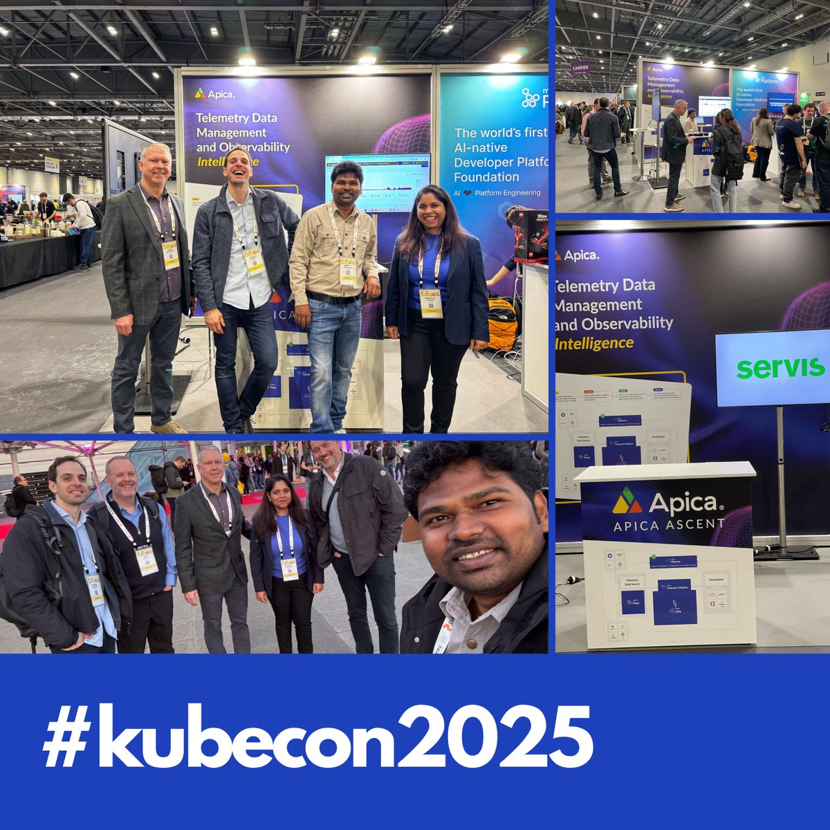 apicaio's tweet photo. Candid Apica moments from #KubeCon2025 | #CloudNativeCon EU!
We're grateful for all the game-changing insights and connections made.
Thanks to everyone who joined! 🚀
#apica #kubecon #cloudnativecon #observability #candid https://t.co/MuorWSTOzZ