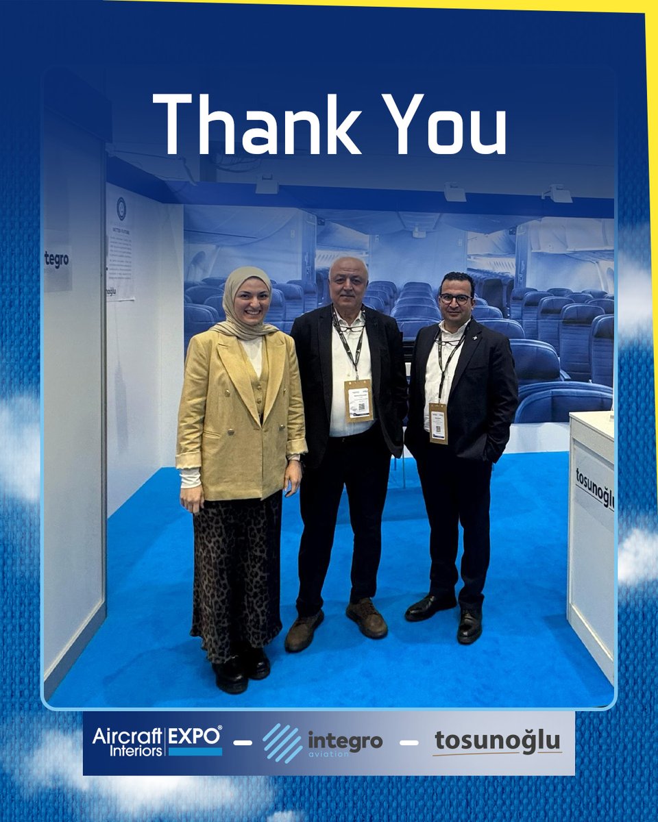 integro_tr's tweet photo. We would like to thank all the participants who accompanied us on our journey at the Aircraft Interiors Expo and visited our booth, where we showcased our solutions that add value to cabin concepts. https://t.co/jQ0ye1OZ2c