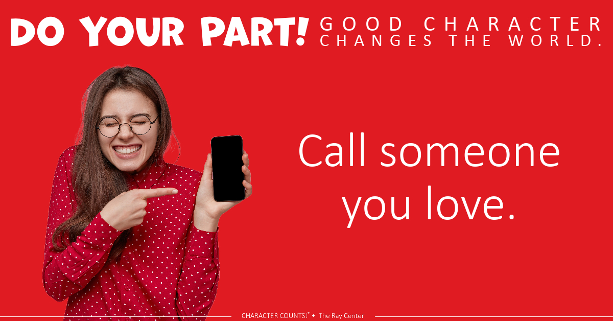 Reach out to show you care! ❤️🤳 #CharacterCounts