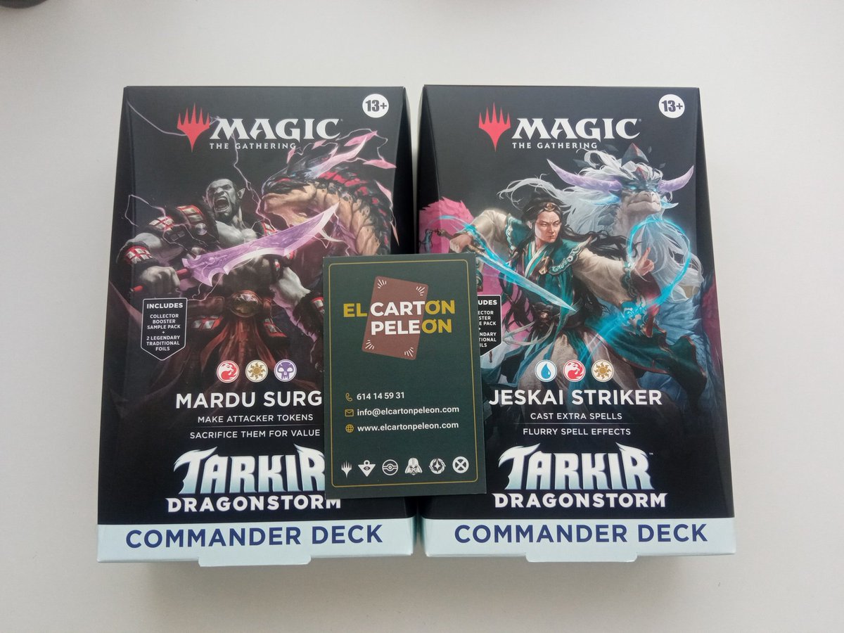 hollowmandrake's tweet photo. Pues como siempre pasa, el pedido ha llegado puntual. Mi #Mardu me ha traido de compañero el #Jeskai con el #challenge de @elcartonpeleon para hacerle el mejor #spellslinger posible. Así que... #ChallengeAccepted https://t.co/aRthAfK0Da