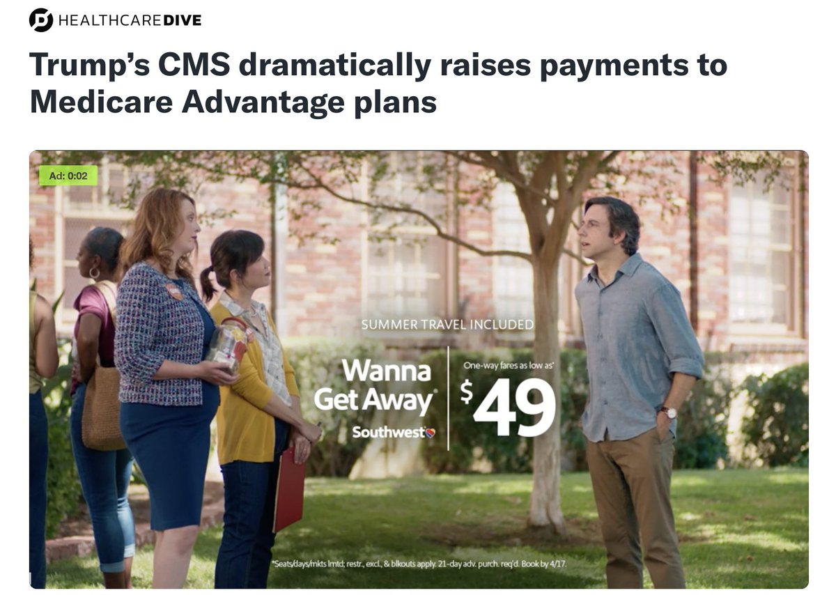 Marion E Mass, M.D. #patientsfirst #scrubsnotsuits (@mass_marion) on Twitter photo It was the new <a href="/CMSGov/">CMSGov</a> that padded the insurers in the medicare advantage space.
Not congress.
One GOP congressman, a physician, <a href="/RepGregMurphy/">Congressman Greg Murphy, M.D.</a> has been refreshingly outspoken against this. Thank you, Dr. Murphy.
The insurer that inflated sickness codes in order to collect It was the new <a href="/CMSGov/">CMSGov</a> that padded the insurers in the medicare advantage space.
Not congress.
One GOP congressman, a physician, <a href="/RepGregMurphy/">Congressman Greg Murphy, M.D.</a> has been refreshingly outspoken against this. Thank you, Dr. Murphy.
The insurer that inflated sickness codes in order to collect