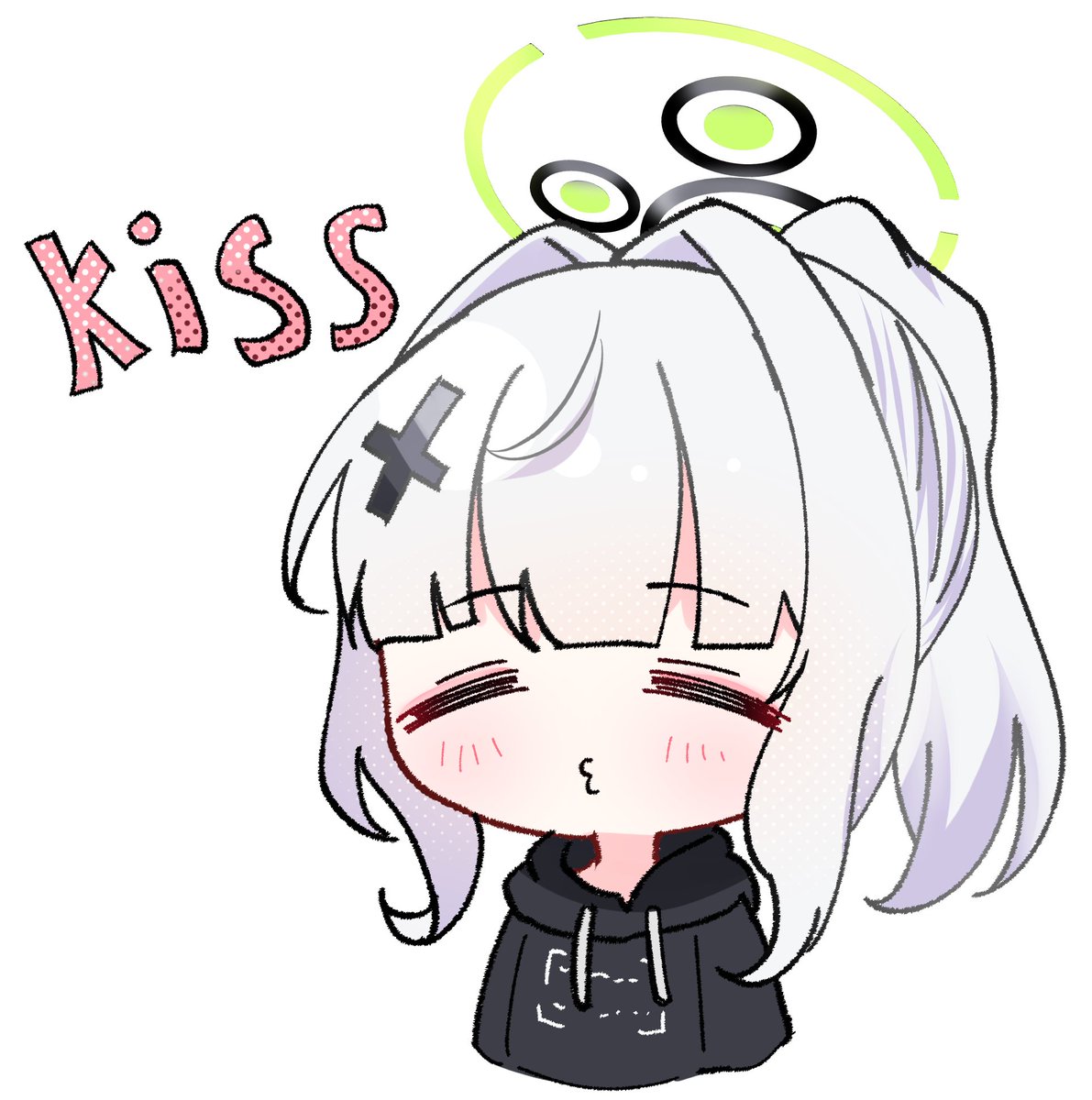 ブルアカ「#ブルアカKISS ハレちゃん 」|🎊🍿MCR roggle🍿🎊のイラスト