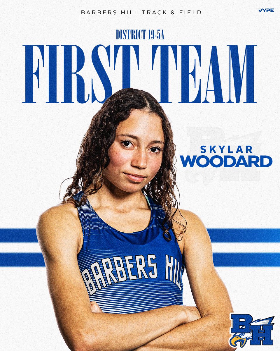 Barbers Hill 🦅 Girls Cross Country/Track & Field (@bhhseagletrack) on Twitter photo ‼️District 19-5A Track & Field 1st Team‼️
Aaliyah Cadette
Morgan Duke
Aiden Faz
Skylar Woodard
<a href="/BHBoosterClub/">BH Athletic Booster</a> <a href="/BH_Athletics/">Barbers Hill Athletics</a> ‼️District 19-5A Track & Field 1st Team‼️
Aaliyah Cadette
Morgan Duke
Aiden Faz
Skylar Woodard
<a href="/BHBoosterClub/">BH Athletic Booster</a> <a href="/BH_Athletics/">Barbers Hill Athletics</a>
