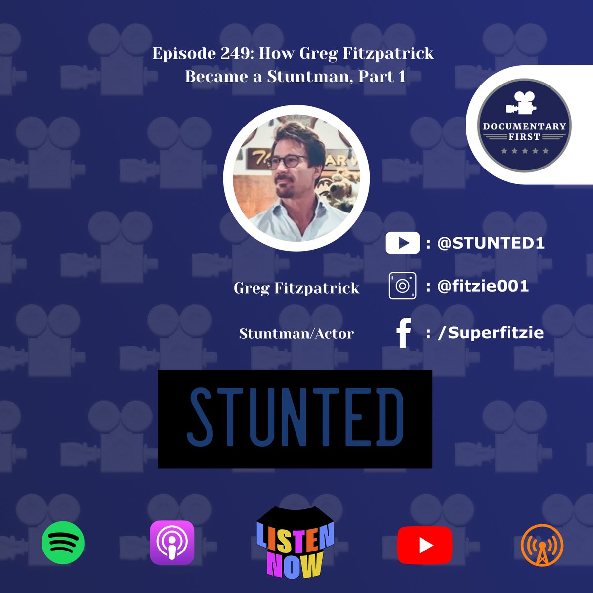 Documentary First (@doc_first) on Twitter photo #Podcast <a href="/superfitzie/">Greg Fitzpatrick</a> takes us on his journey from actor to stuntman. Episode 249 is out now!! #UniversalStudios open.spotify.com/episode/6FFcSQ… #Podcast <a href="/superfitzie/">Greg Fitzpatrick</a> takes us on his journey from actor to stuntman. Episode 249 is out now!! #UniversalStudios open.spotify.com/episode/6FFcSQ…