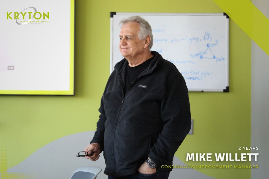 Today we’re recognizing our #ContinuousManager, Mike, on his 2-year work anniversary at KRYTON!

His thoughtful approach, problem-solving mindset, and collaborative spirit have made a lasting impact on our team and operations. Join us in congratulating him on this milestone! 👏