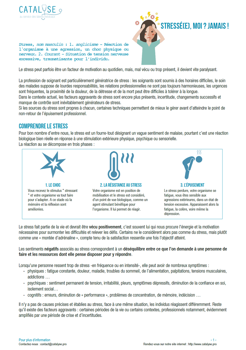 SPS, l'institut pour la santé des soignants tweet media